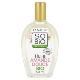 SO BIO - Huile dAmande Douce Soin Visage Hydratant et Douceur, 50ml - Lot de 3