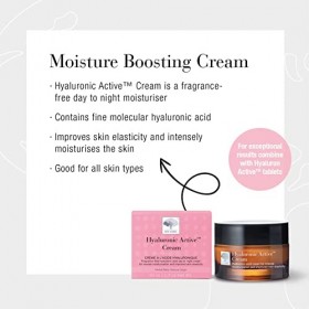 New Nordic - Crème Hyaluronic Active - Crème Visage Repulpante - Acide Hyaluronique, Argousier, Beurre de Karité - 50 ML