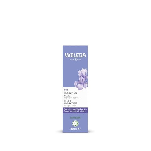 WELEDA – Soin Hydratant Réconfortant Visage à l’Iris Bio, Texture Légère et Apaisante Tube 30mL - lot de 2 - Vendu par Lot