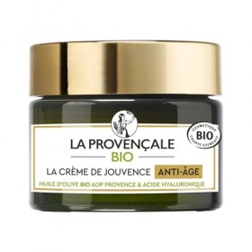 LA PROVENCALE BIO – Soin Visage Anti-Âge Nourrissant, Texture Légère et Raffermissante 50 mL - Le lot de 2