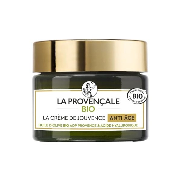LA PROVENCALE BIO – Soin Visage Anti-Âge Nourrissant, Texture Légère et Raffermissante 50 mL - Le lot de 2