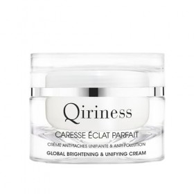 Qiriness - Crème Caresse Éclat Parfait Hydratante Niacinamide Fleur Papillon - Pour le Visage et le Cou - Protection Globale 
