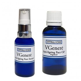 Huile parfumée anti-âge pour le visage + sérum anti-âge avec acide hyaluronique vitamine E – Vitamine E antioxydante A, C pou