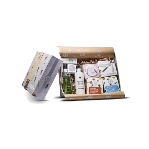 La Chinata Coffret de soins visage Tonique 250ml + Lait démaquillant 250ml + Masque hydratant 5x8ml + Masque purifiant 5x8ml