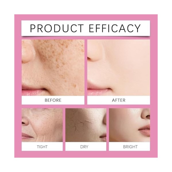 Collagen Active Sérum pour femme, sérum hydratant et raffermissant pour le visage, ampoule douce, convient à tous les types d...