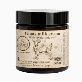 Crème au lait de chèvre avec acide hyaluronique, hydratant et nourrissant pour le visage, soin adoucissant de la peau avec de