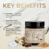 Crème au lait de chèvre avec acide hyaluronique, hydratant et nourrissant pour le visage, soin adoucissant de la peau avec de