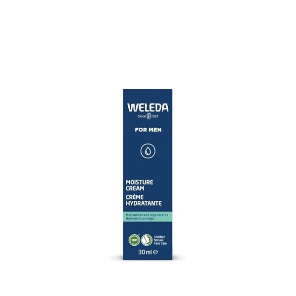 WELEDA – Hydratation Intense pour Homme, Texture Légère et Fraîcheur Durable Tube 30mL - lot de 2 - Vendu par Lot