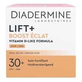 DIADERMINE – Soin Visage Lift+ Booster d’Éclat, Formule Vitaminée Hydratante pour Peaux Sèches 50mL - lot de 2 - Vendu par 