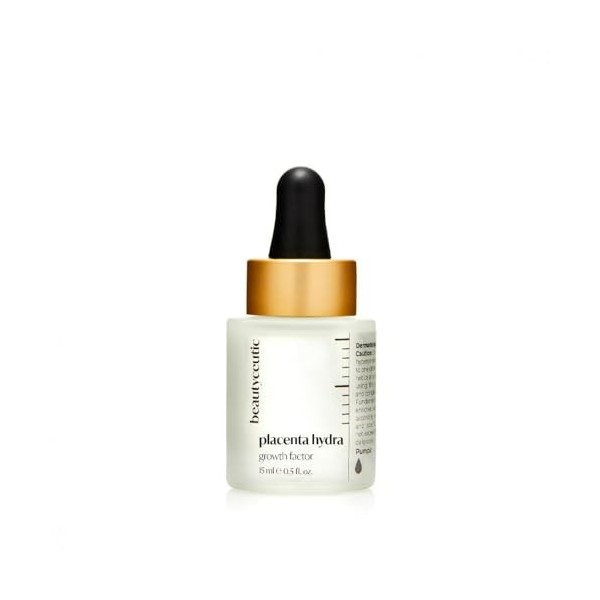Beautyceutical, Placenta Hydra Drops - Anti-rides, régénérant, revitalisant, éclaircissant, tonifiant, pour tous les types de