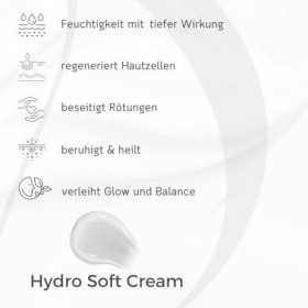 MAGE Hydro Soft Cream, SOS Crème visage pour les jeunes peaux impures, élimination des rougeurs, crème hydratante pour le vis