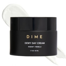 Dime Beauty Dewy Crème de jour hydratante légère avec cynorrhodon et trémella favorisant la croissance du collagène et de lé
