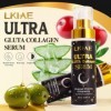 LKIAE Ultra Glutathione Collagen Serum, Moisturizing, Remove Acne, Black Spots Essence, Even Skin Tone, For Face, Body, 100ml...