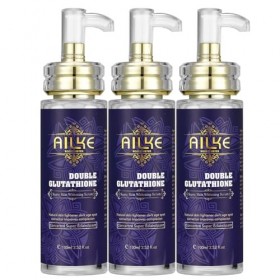 AILKE Double Glutathion Super Sérum blanchissant pour la peau, sérum correcteur des taches sombres, hydratant, éclaircissant,...