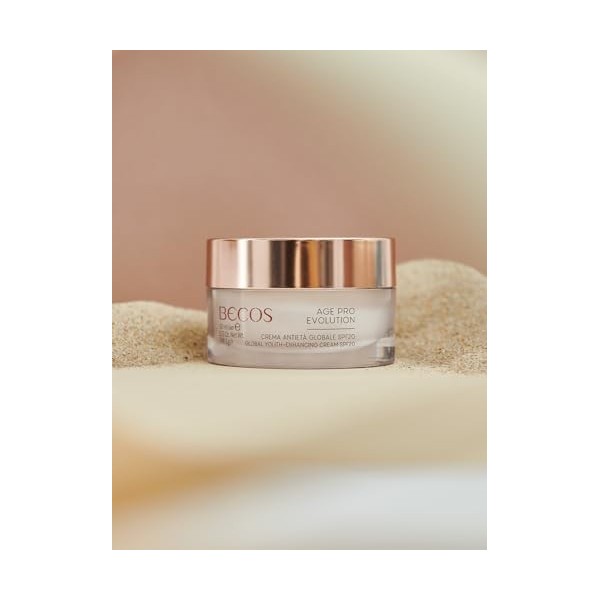Becos Age Pro Evolution - Crème anti-âge Globale Spf 20 50 ml anti-rides globale sur 3 fronts : chrono-vieillissement, photo-
