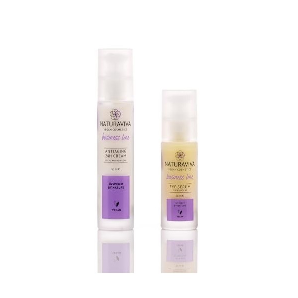 Coffret crème visage et contour des yeux, anti-rides, tonifiant naturel, anti-âge, 50+30ml