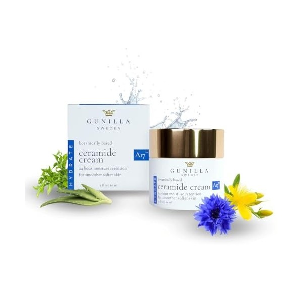 Gunilla Of Sweden Gunilla profonde hydratant pour la peau + organique céramides Oz 1 2
