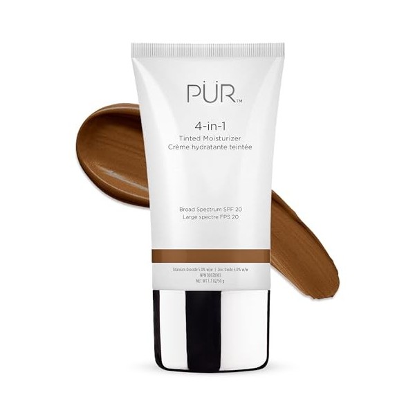 Pür Crème hydratante teintée DG6 multi-usages aspect naturel et protection à large spectre SPF 20 – 50 g