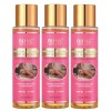 AILKE Lot de 5 sérum éclaircissant au carotène bio, huile dhydratation quotidienne avec huile essentielle de rose, peau liss ...