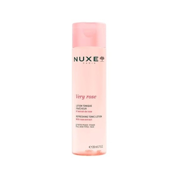 NUXE – Soin Visage Hydratant et Apaisant Very Rose, Douceur et Fraîcheur pour Toutes Peaux 200 mL - Le Lot De 2