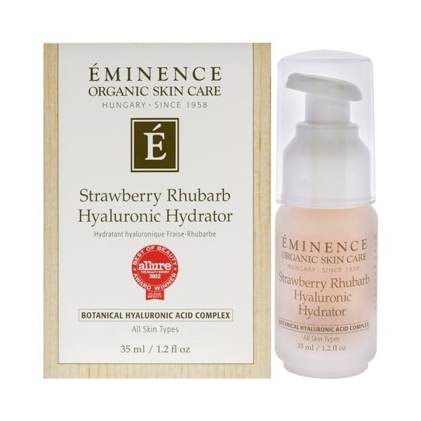 Strawberry Rhubarb Hyaluronic Hydrator by Eminence for Unisex - 1.2 oz Cream