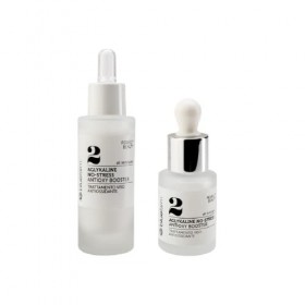 FERME BLEUE | 2 Aglykaline No-Stress Antioxy Booster 15 ml : Soin visage antioxydant . protège et restructure . compact, lutt...
