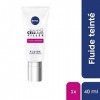 NIVEA Cellular Éclat Fluide Teinté +Couvrance FPS15 1x40 ml , crème anti-âge enrichie en Acide Hyaluronique & micro-pigments ...