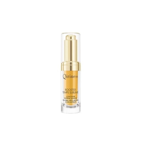 Qiriness - Sérum Booster Anti-âge Temps Sublime - Vitamine C Kiwiberry Myrte Huiles Précieuses - Pour le Visage et le Cou - P