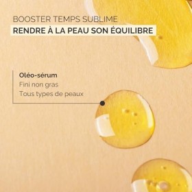 Qiriness - Sérum Booster Anti-âge Temps Sublime - Vitamine C Kiwiberry Myrte Huiles Précieuses - Pour le Visage et le Cou - P