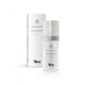Nactura Acheloo Acide Hyaluronique Pur 30 ml Fabriqué en Italie, Sérum Visage Hydratant Intensif, Effet Repulpant, Peau Lisse