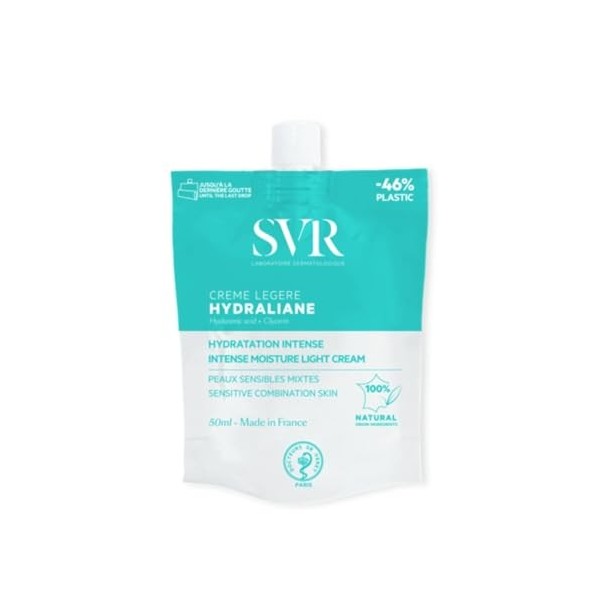 LABORATOIRE SVR – Soin Hydratant Visage Légère, Confort Quotidien pour Peaux Sensibles Tube 40mL - Le Lot De 2