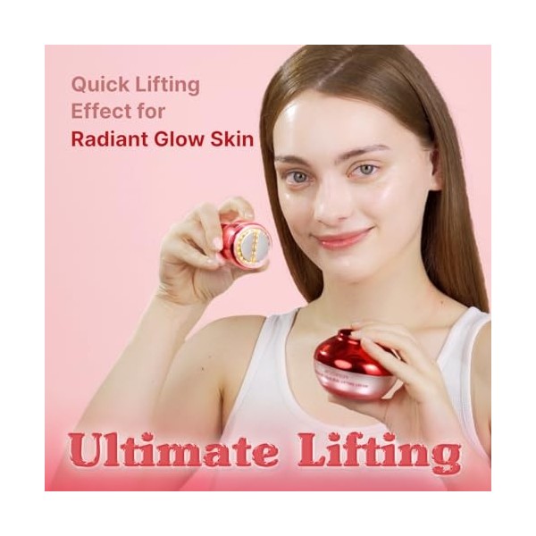 MEDITHERAPY Shumage Crème raffermissante avec tampon doré et appareil - Crème hydratante et raffermissante pour le visage pou