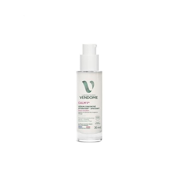 VENDOME – Sérum Visage Hydratant Réconfortant, Douceur pour Peaux Sensibles Flacon 30mL - Le Lot De 3