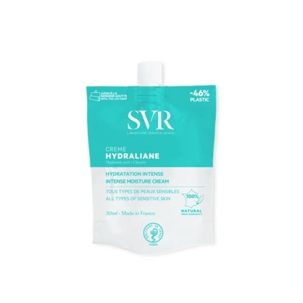 LABORATOIRE SVR – Soin Hydratant Intense Visage pour Peau Sèche et Sensible, Texture Douce Tube 40mL - lot de 2 - Vendu par