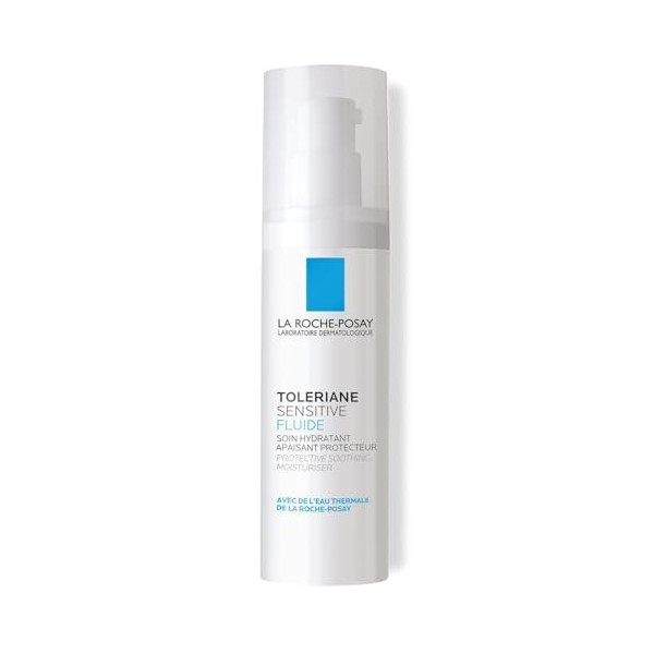 LA ROCHE-POSAY – Soin Hydratant Protecteur pour Peaux Sensibles, Texture Légère et Apaisante Flacon 40mL - lot de 2 - Vendu