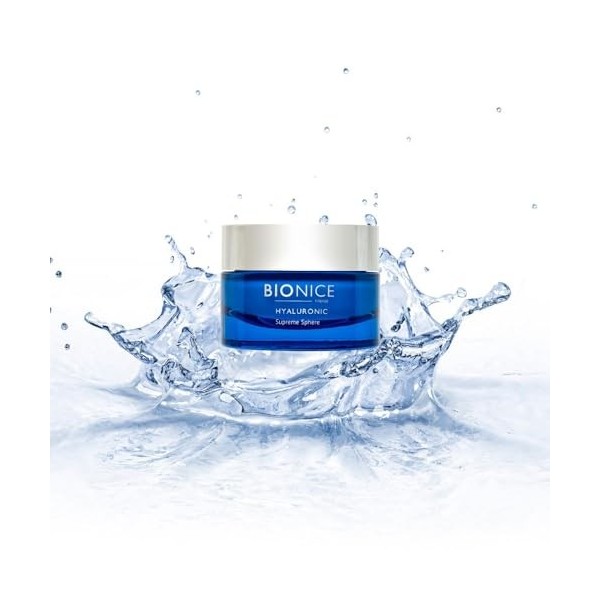 Crème Visage à lAcide Hyaluronique et aux Peptides 24h, anti-rides, action revolumatrice, effet liftant et repulpant, éclair