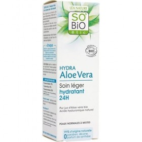 SOBIO - Crème Jour Aloé Véra Bio 50Ml, Soin Visage Naturel, Hydratation Intense et Protection Quotidienne - Lot De 3