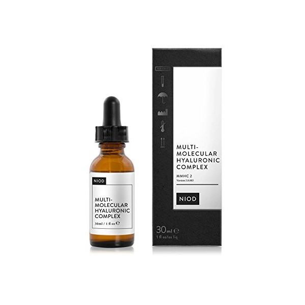 Complexe Multi-Moléculaire Hyaluronique NIOD 30 ml qui associe douze formes de composés hyaluroniques pour repulper et hydr