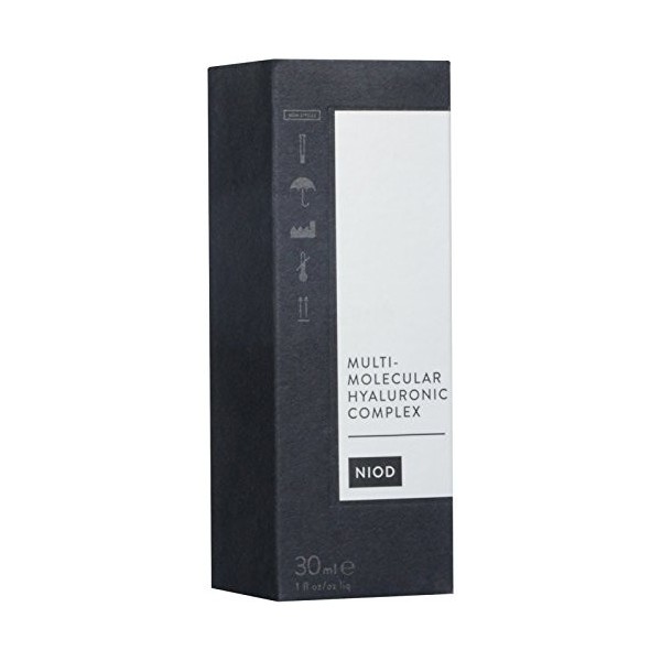 Complexe Multi-Moléculaire Hyaluronique NIOD 30 ml qui associe douze formes de composés hyaluroniques pour repulper et hydr