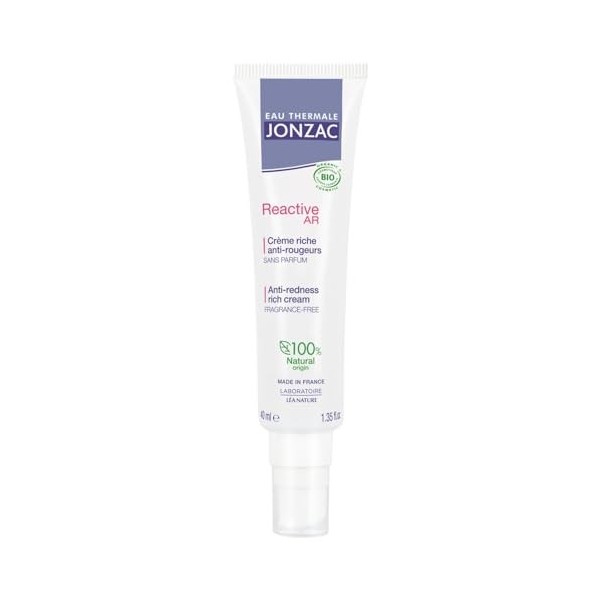 JONZAC LEA NATURE – Soin Visage Riche Anti-Rougeurs Apaisant, Texture Confort Ultra-Nourrissante Tube 40mL - lot de 2 - Ven