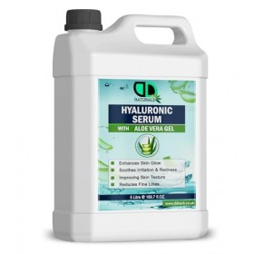 Sérum hyaluronique avec gel daloe vera – Hydratant visage pour peaux sèches, apaise et améliore léclat de la peau – Réduit 