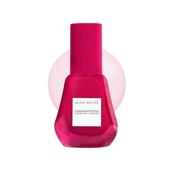 Glow Recipe Sérum visage aux peptides de cuivre à la grenade – Sérum peptidique raffermissant pour le visage pour homme et fe