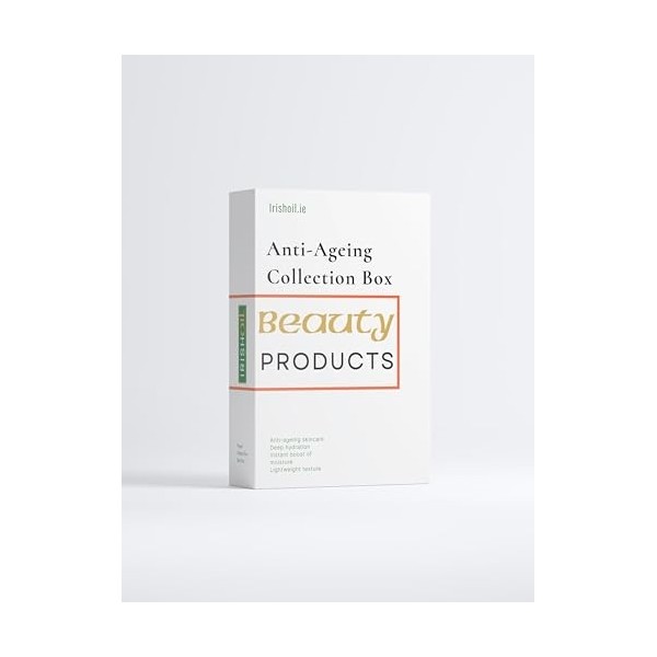 Irishoil. ie Boîte de collection anti-âge, produits de beauté, soins de la peau anti-âge, hydratation profonde, 95 ml