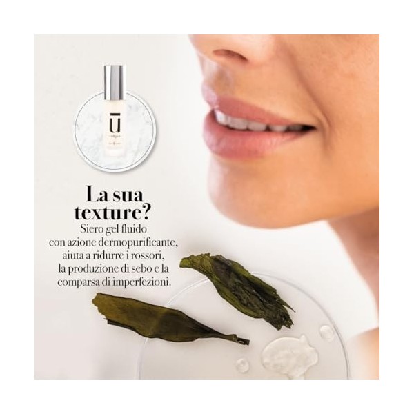 Sérum Pure U, sérum visage purifiant, peaux grasses, mixtes, à tendance acnéique, vitamine B3, ingrédients naturels, 30 ml