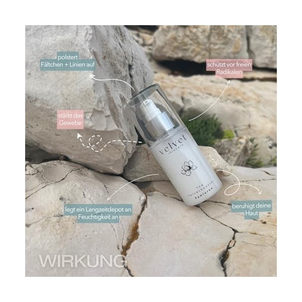 Sérum à lacide hyaluronique 100 ml - Complexe 4 fois avec extrait de magnolia - Hautement dosé et sans parfum - Sérum hydrat