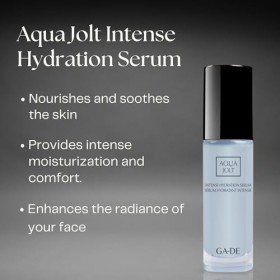GA-DE Aqua Jolt Intense Hydration Serum - Face Serum with Hyaluronic Acid and Aquaxyl Technology - with Vitamin E and Ginger 
