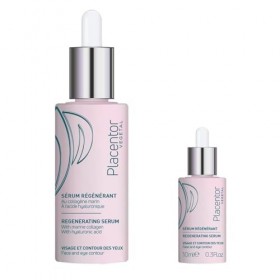 PLACENTOR – Sérum Visage Régénérant Anti-âge Global, Hydratation Intense Jour & Nuit 30 mL - Le Lot De 2
