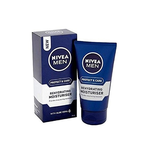 NIVEA MEN Rehydrating Face Moisturiser Protect & Care, 75 ml, Pack of 6