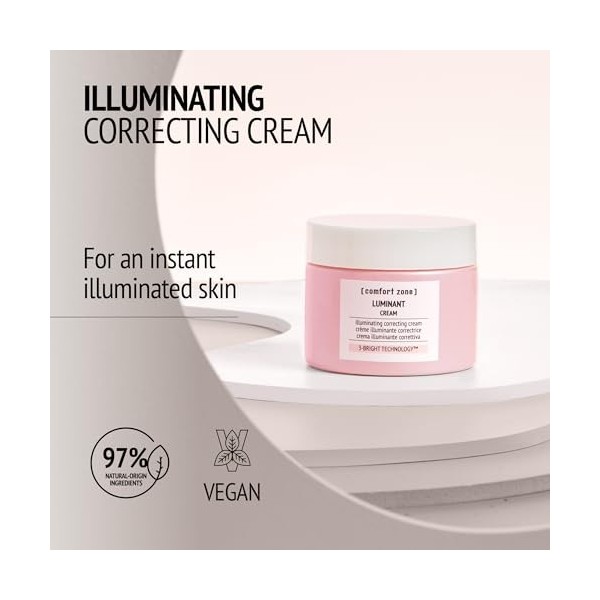 [comfort zone] Crème Luminant – Éclat & Anti-Taches Pigmentaires | Technologie 3-BRIGHT™ | 97,6% Naturel | Vegan | Teint Unif