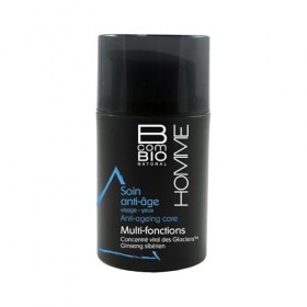 BCOMBIO – Soin Visage et Yeux Homme Anti-âge Multi-actions Bio, Hydratation et Fermeté 50mL - Le Lot De 2